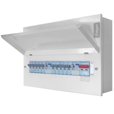 hager electrical fuse box|14 way consumer unit hager.